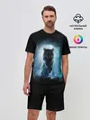 Мужской костюм с шортами / волк