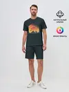Мужской костюм с шортами / Заход Солнца