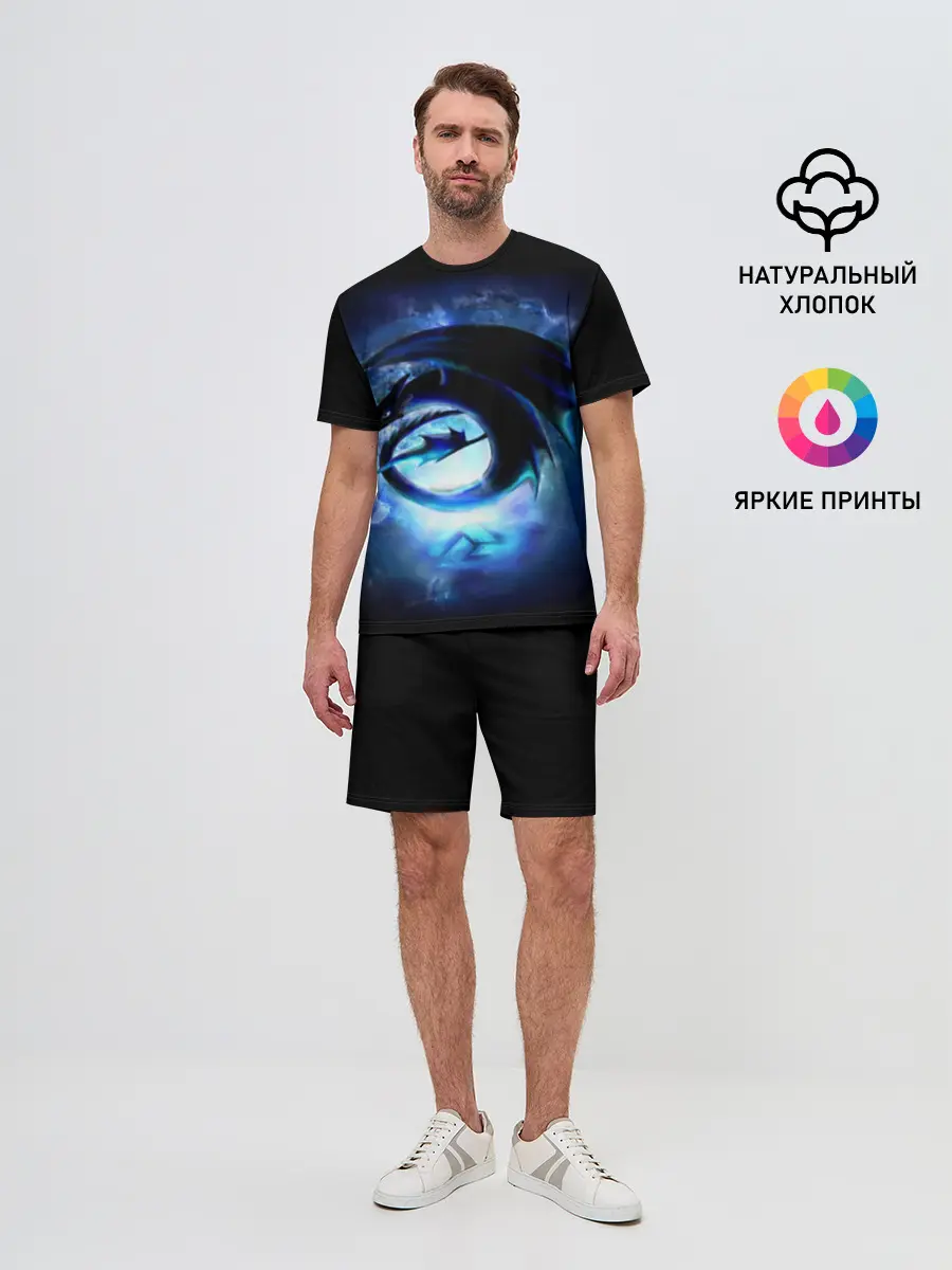 Мужской костюм с шортами / Night Fury (P007_P004ooo1744915, P004ooo1744915)