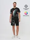 Мужской костюм с шортами / Cosmos Glitch