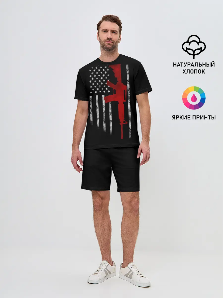 Мужской костюм с шортами / American Patriot