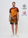 Мужской костюм с шортами / Космос