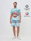 Мужской костюм с шортами / Сова в шапке