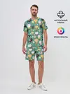 Мужской костюм с шортами / Совы и котики