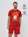 Мужской костюм с шортами / Пионерский значок