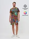 Мужской костюм с шортами / Психоделика