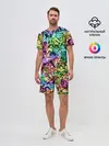 Мужской костюм с шортами / Радуга ахегао