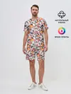 Мужской костюм с шортами / Снегири