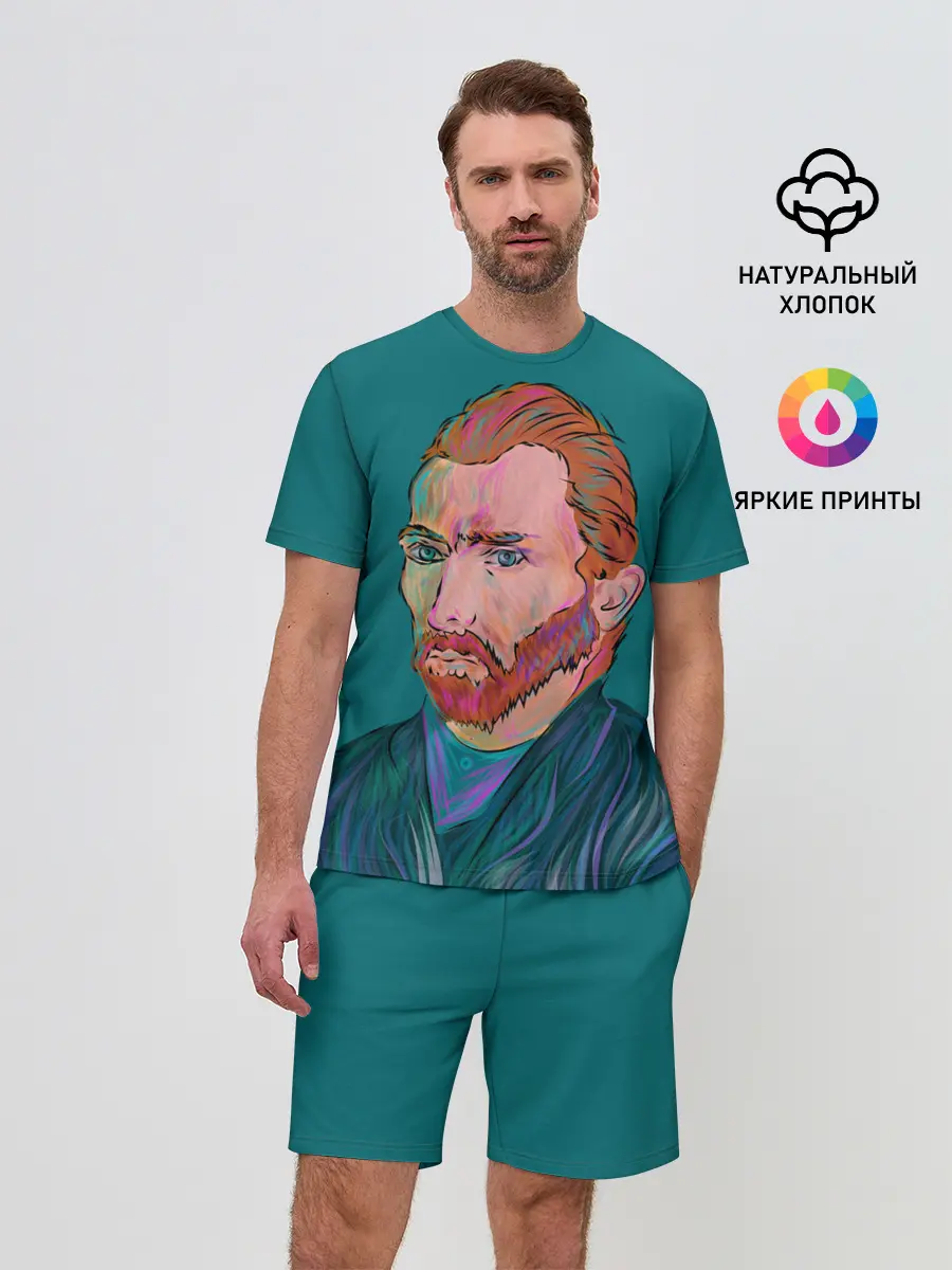 Мужской костюм с шортами / Ван Гог