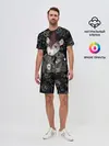 Мужской костюм с шортами / Крыса в косухе