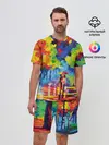 Мужской костюм с шортами / Осенний бульвар