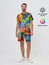 Мужской костюм с шортами / Осенний бульвар