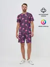 Мужской костюм с шортами / Фламинго