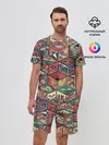 Мужской костюм с шортами / Психоделика