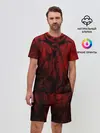 Мужской костюм с шортами / Red-n-black okto