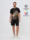 Мужской костюм с шортами / Гнедая лошадь