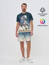 Мужской костюм с шортами / Серый в яблоках конь