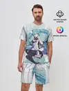 Мужской костюм с шортами / Хацуне Мику с крыльями