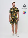 Мужской костюм с шортами / Хохлома