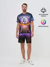 Мужской костюм с шортами / Кот на пицце
