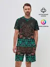 Мужской костюм с шортами / Ретро Орнамент