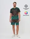 Мужской костюм с шортами / Ретро Орнамент