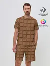 Мужской костюм с шортами / Плитка Шоколада