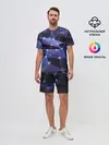 Мужской костюм с шортами / 3D блики