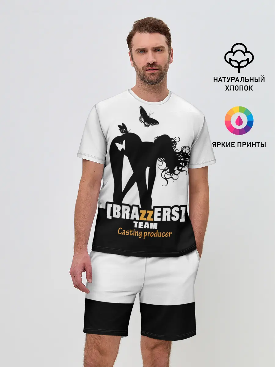 Мужской костюм с шортами / Casting-producer Brazzers team