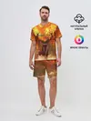 Мужской костюм с шортами / Горящая Сибирь