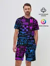 Мужской костюм с шортами / ЛУЧШИЕ ПРИНТЫ LOGOBOMBING