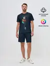 Мужской костюм с шортами / Космонавт с Планетами