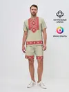 Мужской костюм с шортами / Рубаха