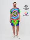 Мужской костюм с шортами / ОПТИЧЕСКИЙ УЗОР