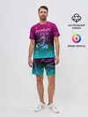 Мужской костюм с шортами / РЕТРО СКОРПИОН НЕОН