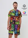Мужской костюм с шортами / Джоджо пендлетон хамон паттерн