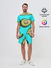 Мужской костюм с шортами / Авокадо