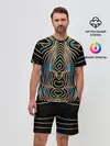 Мужской костюм с шортами / Неоновое свечение