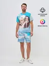 Мужской костюм с шортами / Акварельный Мем