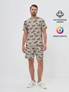 Мужской костюм с шортами / кони