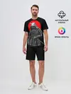 Мужской костюм с шортами / Самурай