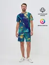 Мужской костюм с шортами / Краски