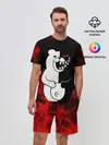 Мужской костюм с шортами / MONOKUMA В ПЛАМЕНИ / МОНОКУМА