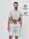 Мужской костюм с шортами / Зимняя лисичка