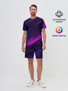 Мужской костюм с шортами / GEOMETRY STRIPES NEON