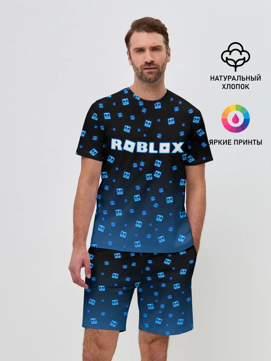 Мужской костюм с шортами / Roblox X Marshmello