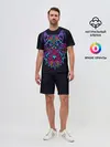 Мужской костюм с шортами / Неоновый пес