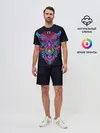 Мужской костюм с шортами / Неоновая сова