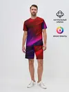 Мужской костюм с шортами / NEON GEOMETRY STRIPES