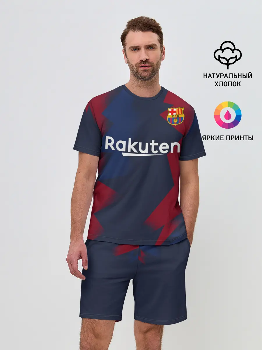 Мужской костюм с шортами / Barcelona PreMatch home